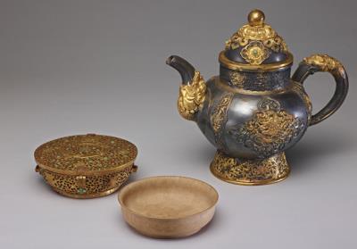 图片[3]-Tsaku-tsaya wooden bowl with gilt iron case, made in Tibet, Qing dynasty (1644-1911)-China Archive